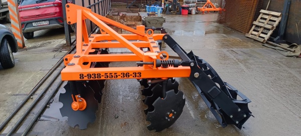 Борона дисковая навесная БДН 2,4х2Н с амортизаторами катка, 14 рабочих органов купить в Брянске – «БДН-АгроКубань», 4