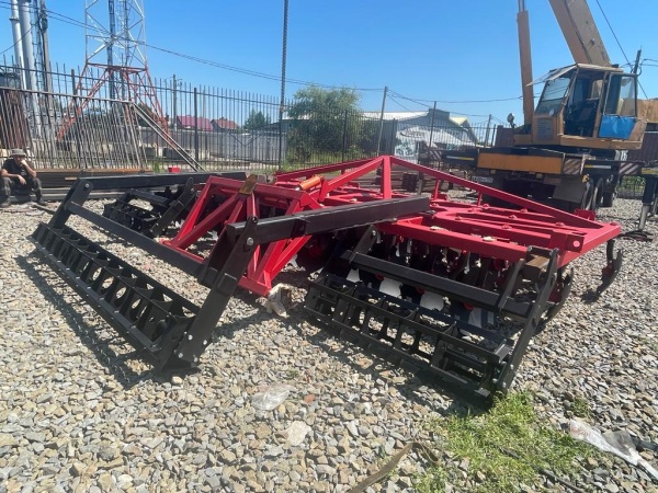 Борона дисковая прицепная БДН 6х4П цельнорамная, 56 рабочих органа купить в Брянске – «БДН-АгроКубань», 2